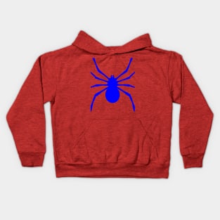 Radioactive Spider Blue Logo Kids Hoodie